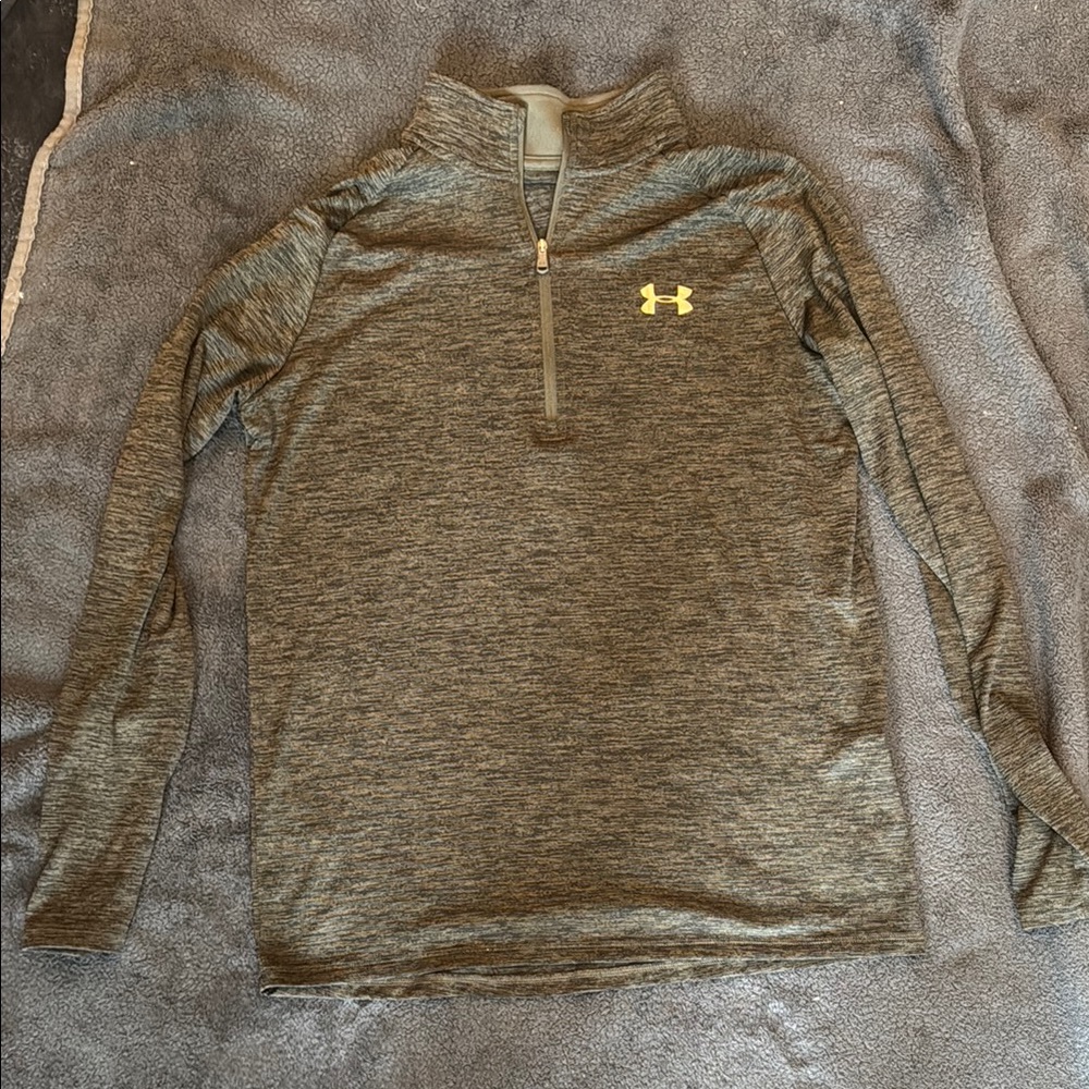 Under Armour Olive Quarter-Zip Pullover